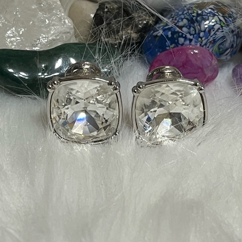 Vintage Monet Square Clip Ons